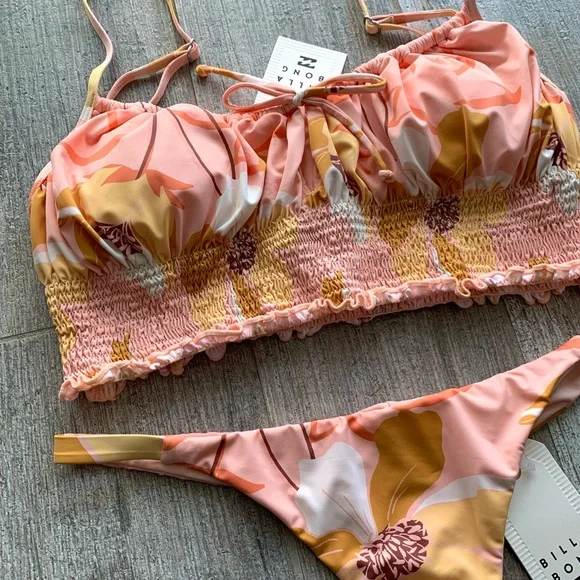 🔥🔥BILLABONG - TROPICAL DAZE CAMI MAYA BIKINI SET🔥🔥 - Picture 3 of 6